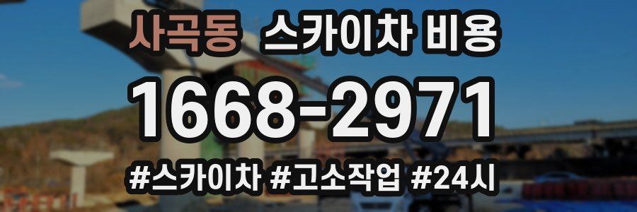 사곡동 스카이차 비용
