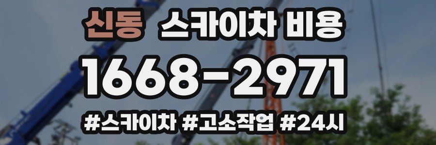 신동 스카이차 비용