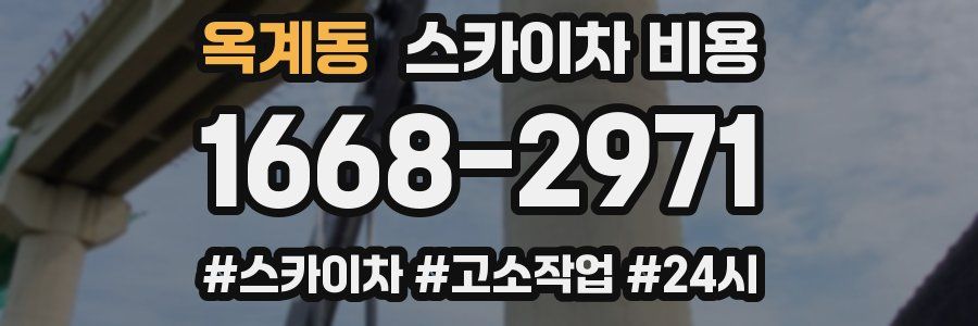 옥계동 스카이차 비용