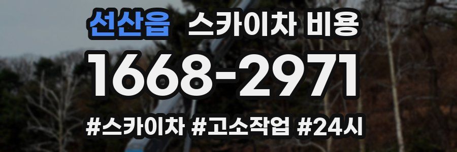 선산읍 스카이차 비용