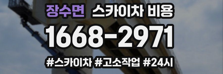 장수면 스카이차 비용