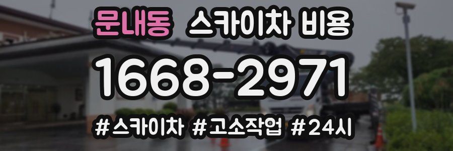 문내동 스카이차 비용