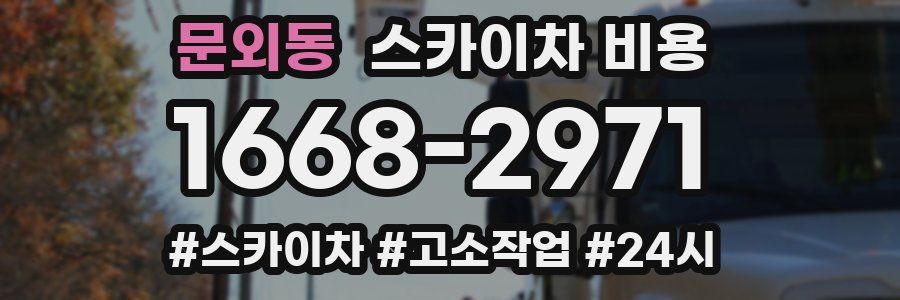 문외동 스카이차 비용