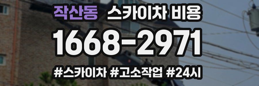 작산동 스카이차 비용
