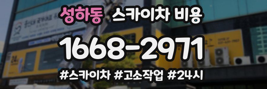 성하동 스카이차 비용