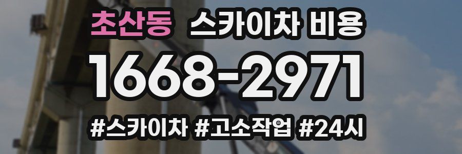 초산동 스카이차 비용