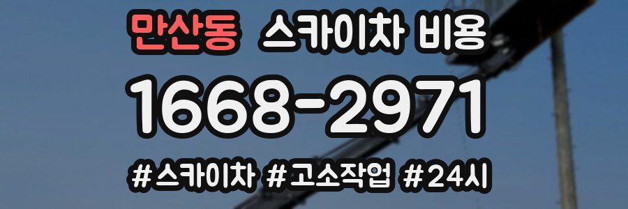 만산동 스카이차 비용