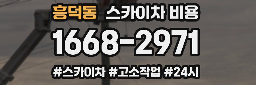 흥덕동 스카이차 비용