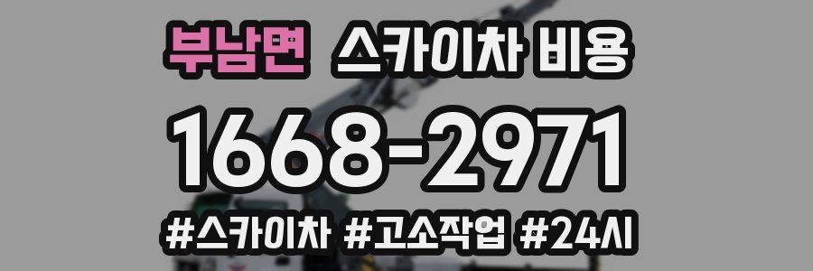 부남면 스카이차 비용