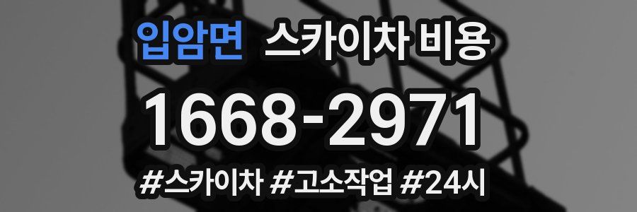 입암면 스카이차 비용