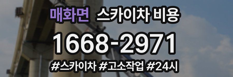 매화면 스카이차 비용