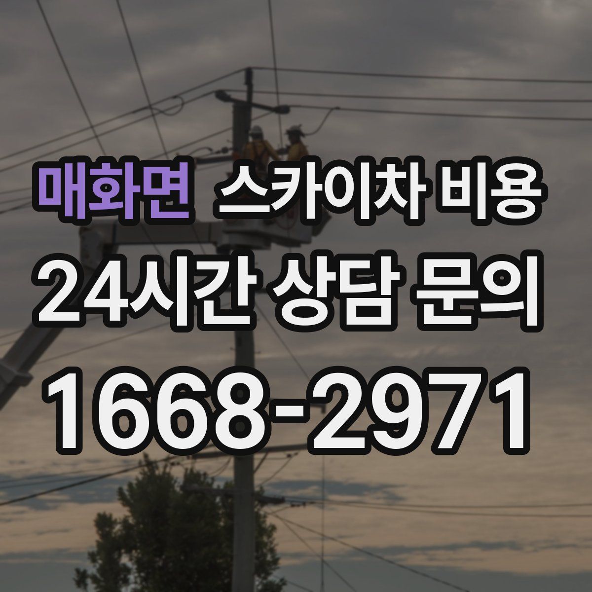 매화면 스카이차 비용