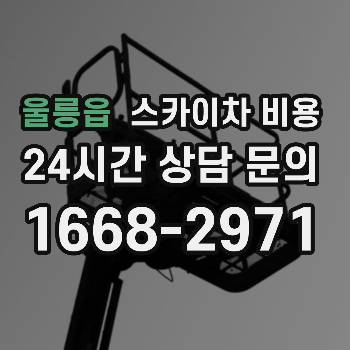 울릉읍 스카이차 비용 빗물받이 청소 비용이 달라지는 이유