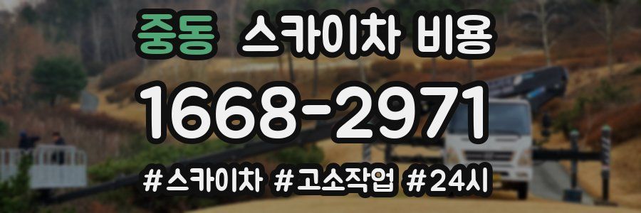 중동 스카이차 비용