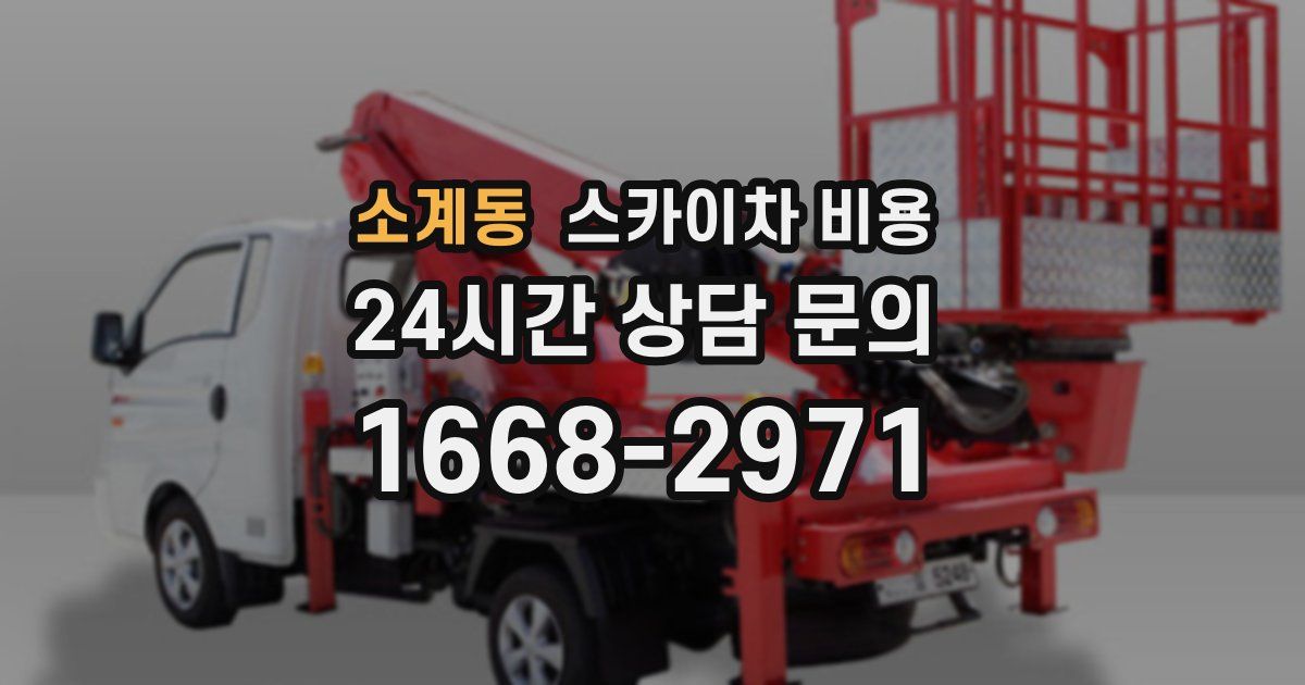 소계동 스카이차 비용