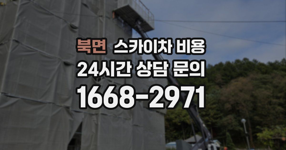 북면 스카이차 비용