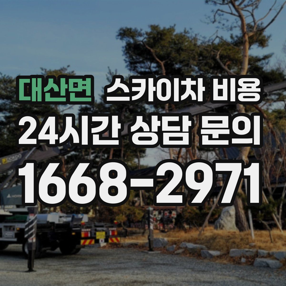 대산면 스카이차 비용