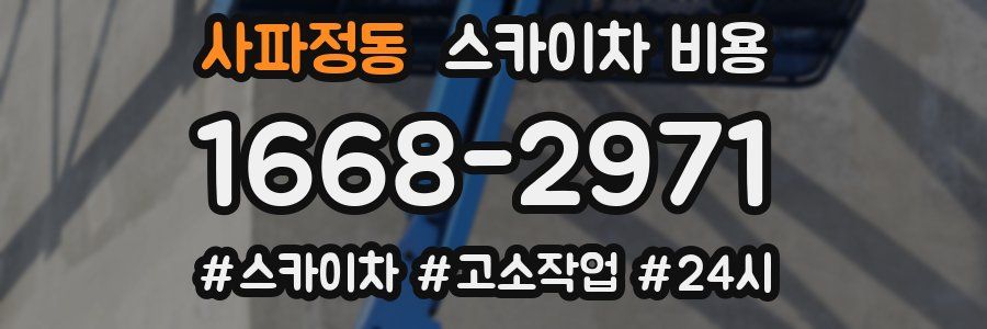 사파정동 스카이차 비용