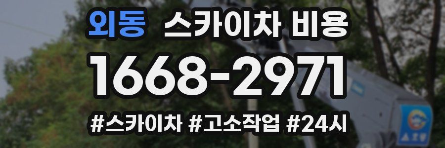 외동 스카이차 비용