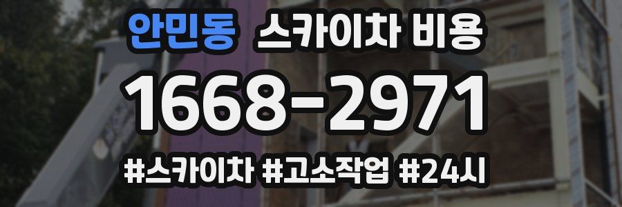 안민동 스카이차 비용