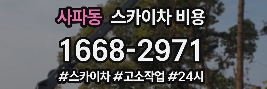 사파동 스카이차 비용