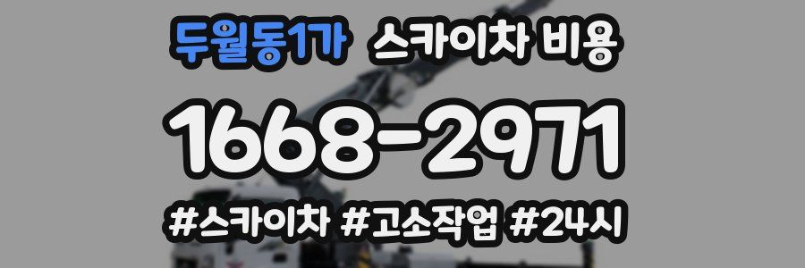 두월동1가 스카이차 비용