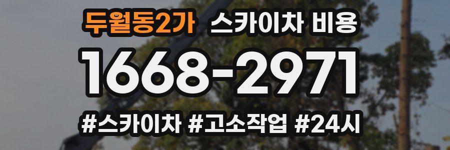 두월동2가 스카이차 비용