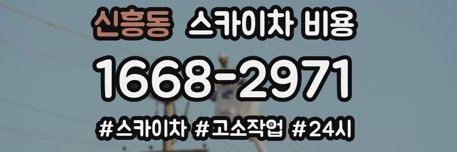 신흥동 스카이차 비용