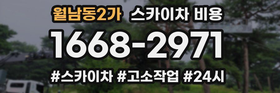 월남동2가 스카이차 비용