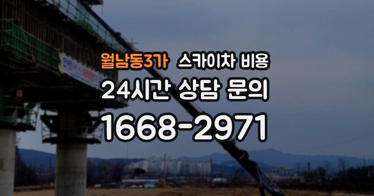 월남동3가 스카이차 비용