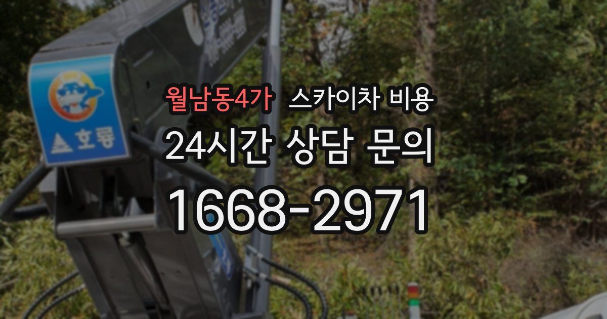 월남동4가 스카이차 비용