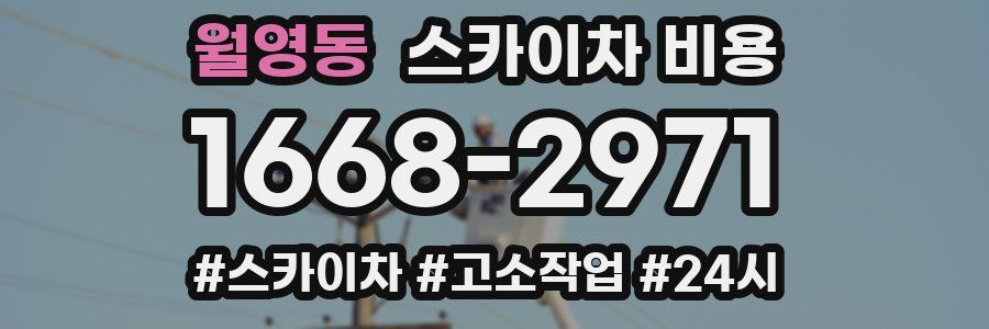 월영동 스카이차 비용