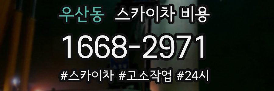 우산동 스카이차 비용