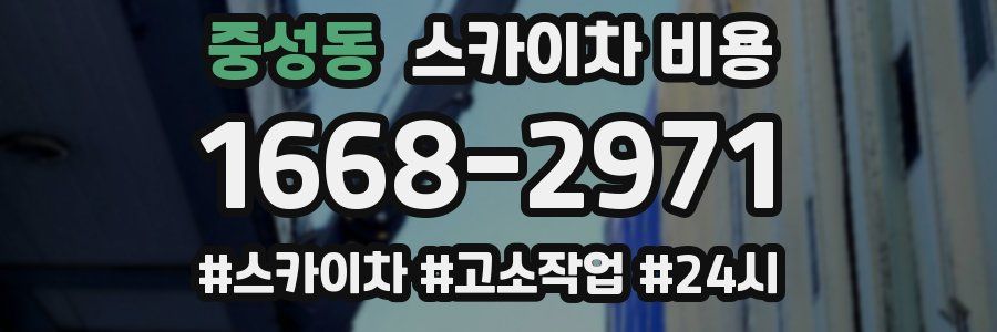 중성동 스카이차 비용