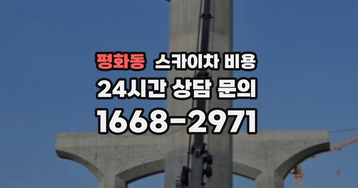 평화동 스카이차 비용