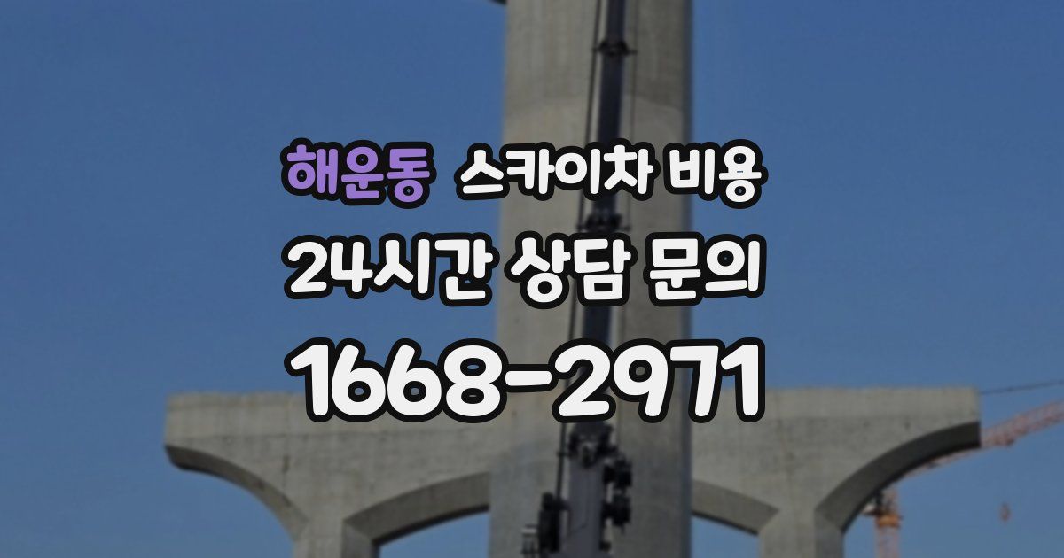 해운동 스카이차 비용