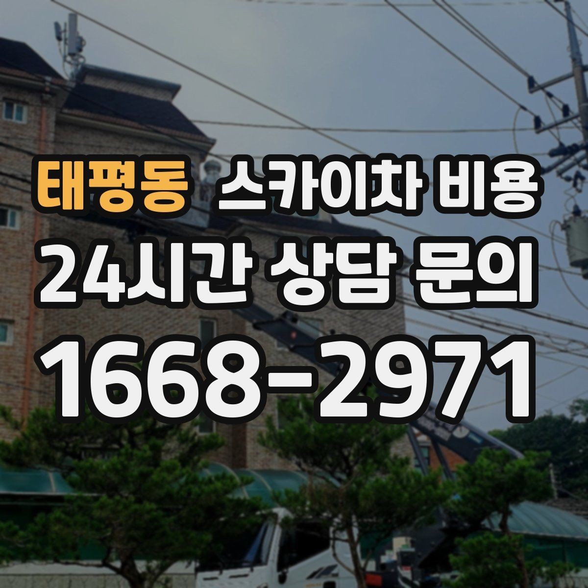 태평동 스카이차 비용 '별도' 항목이 무엇인지 먼저 확인하세요