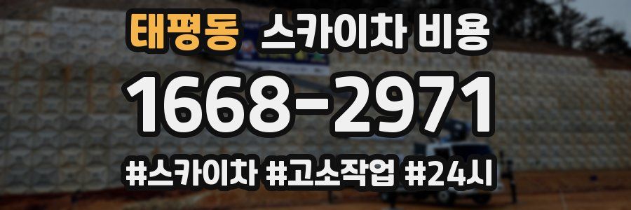 태평동 스카이차 비용