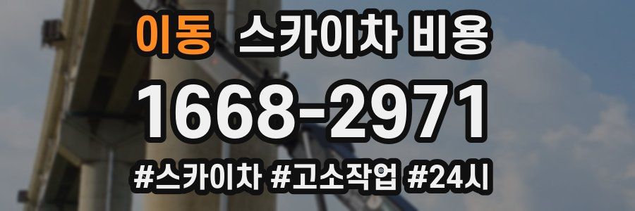 이동 스카이차 비용