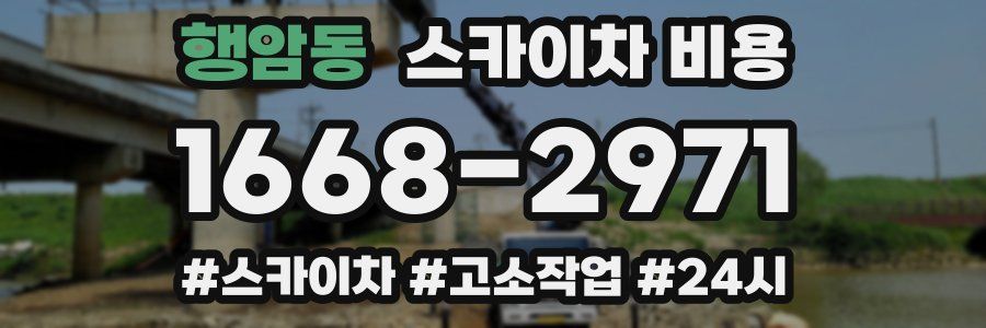 행암동 스카이차 비용