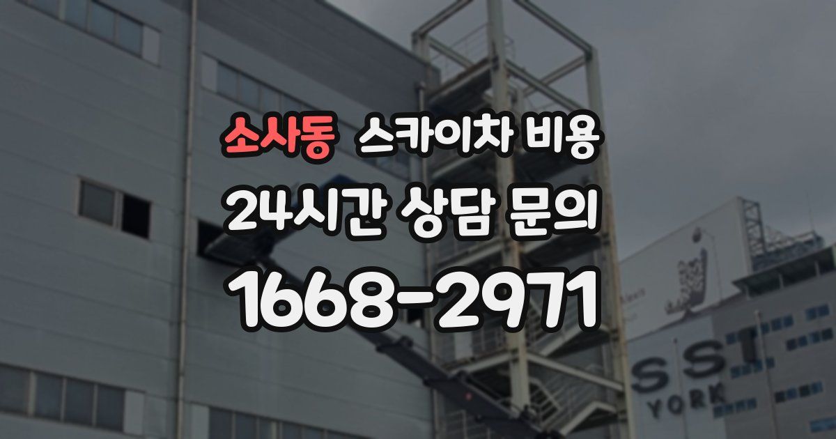 소사동 스카이차 비용