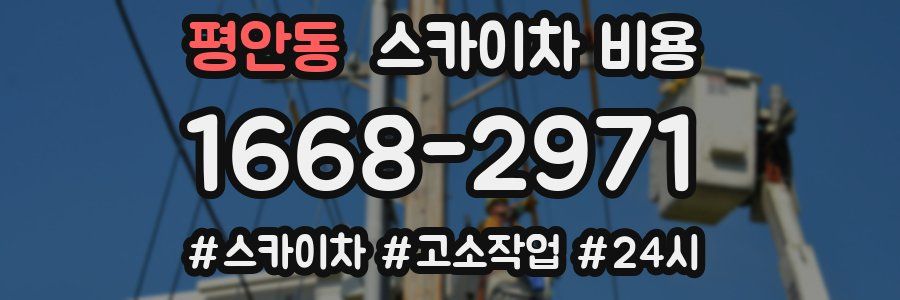 평안동 스카이차 비용