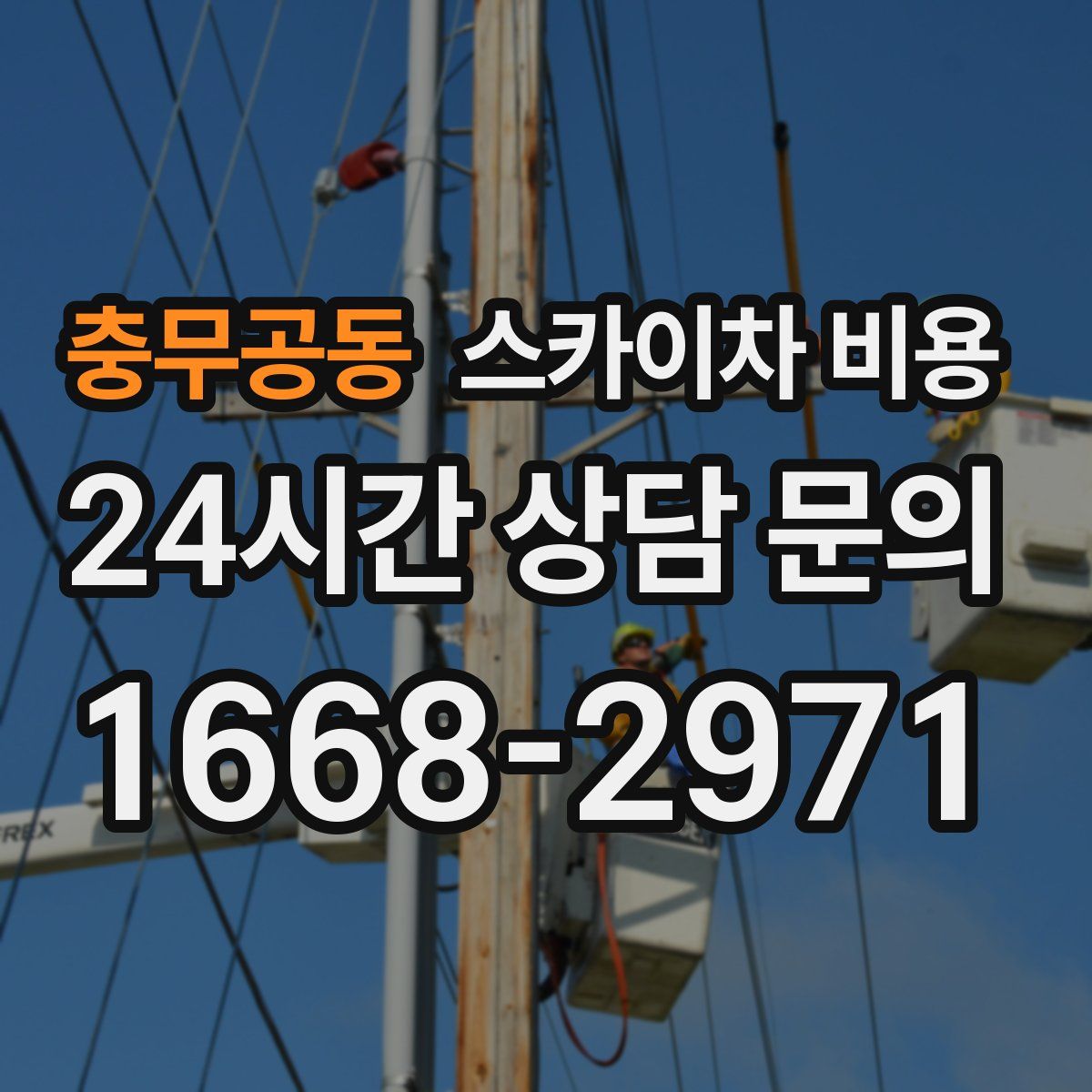 충무공동 스카이차 비용