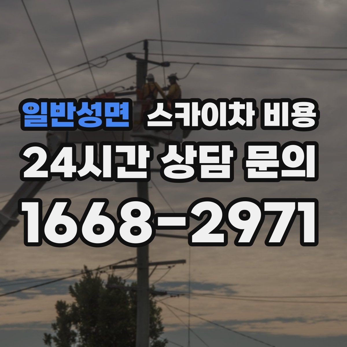 일반성면 스카이차 비용 급한 작업일수록 정보가 정확해야 합니다