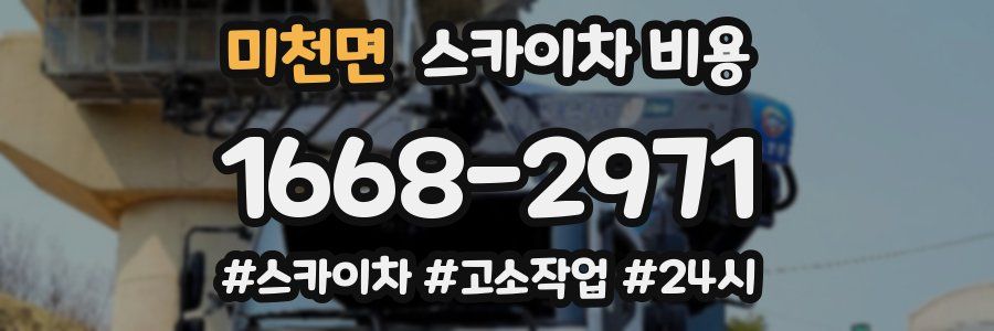 미천면 스카이차 비용