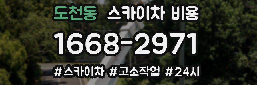 도천동 스카이차 비용