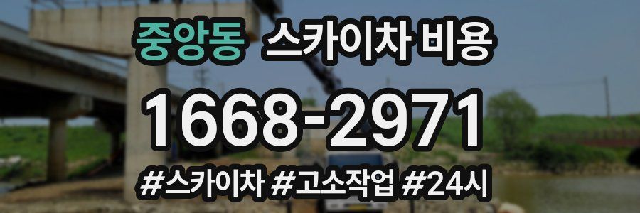 중앙동 스카이차 비용