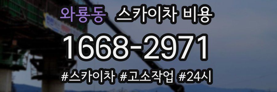 와룡동 스카이차 비용