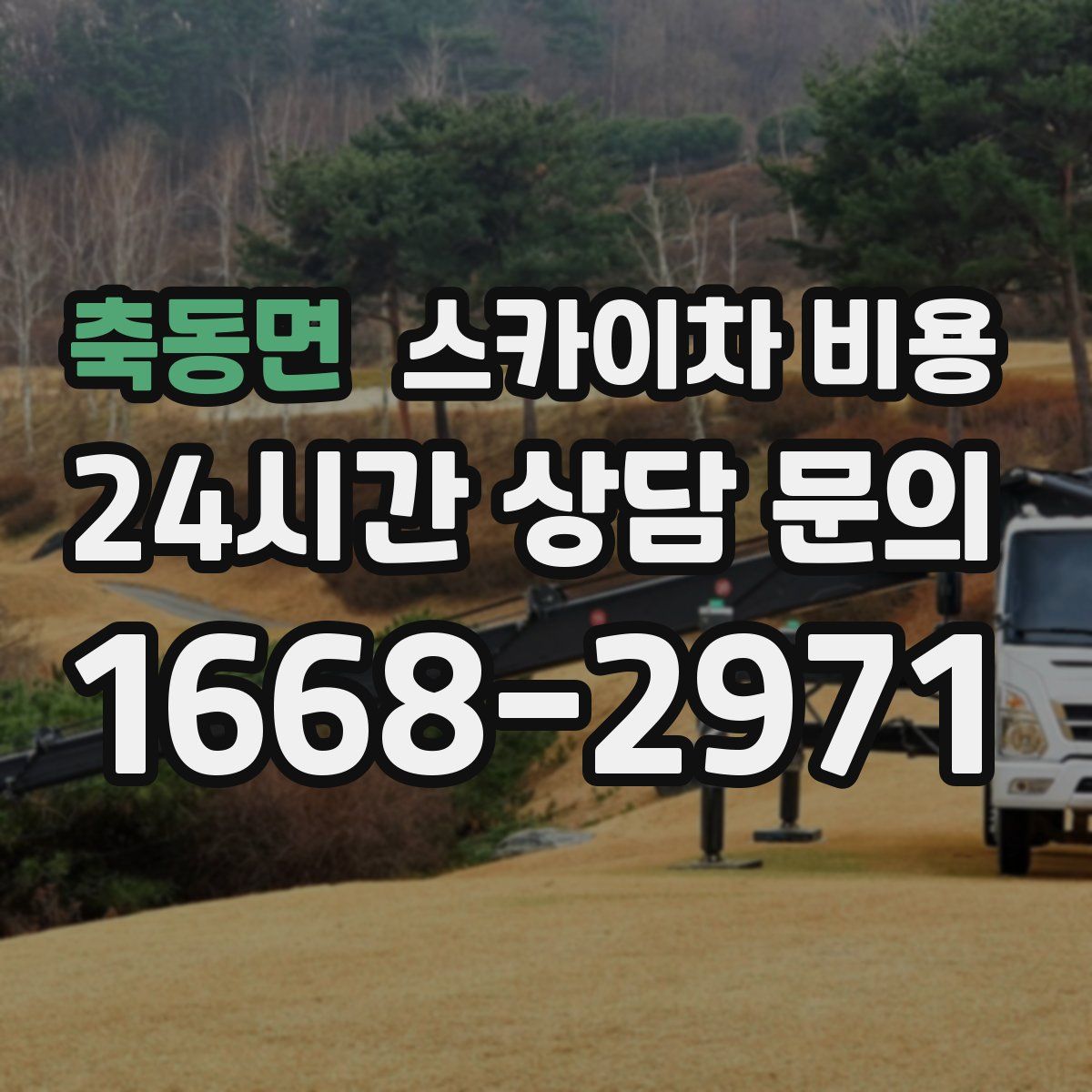 축동면 스카이차 비용