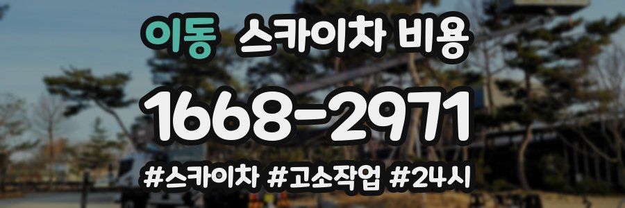 이동 스카이차 비용